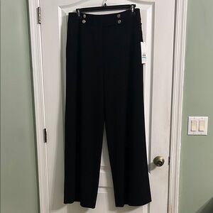 Calvin Klein Elegant Black Wide-Leg Pants